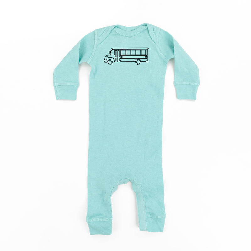 SCHOOL BUS - Minimalist Design - One Piece Baby Sleeper