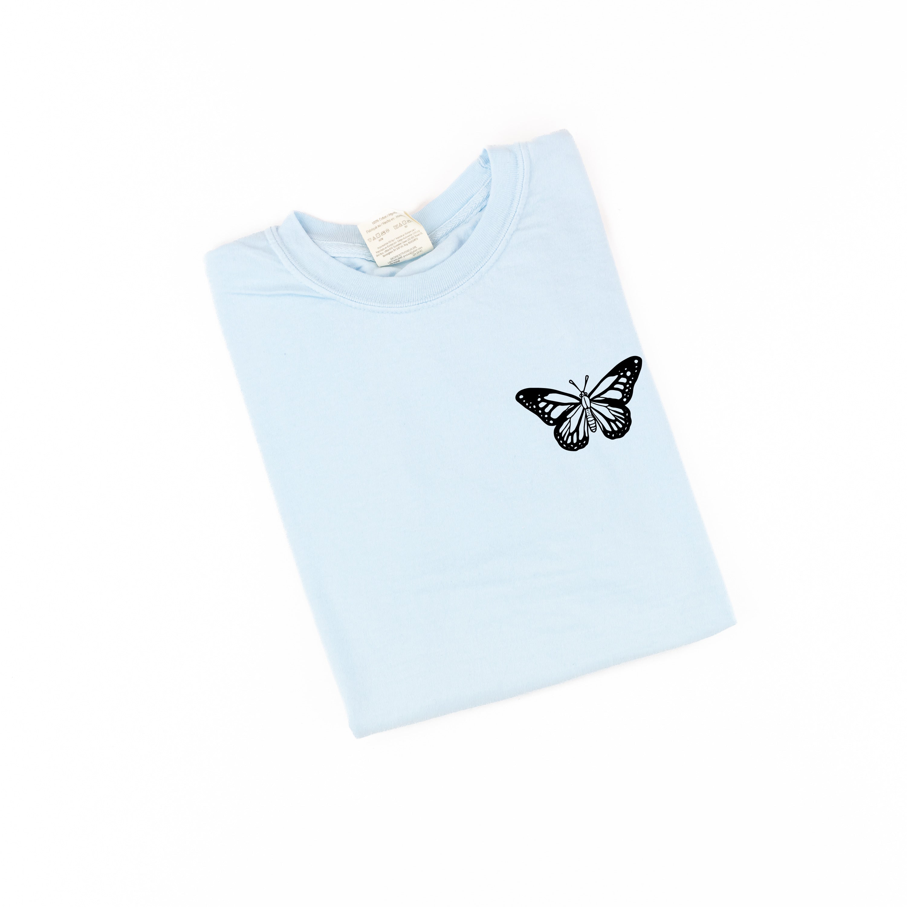 BUTTERFLY - SHORT SLEEVE COMFORT COLORS TEE Little Mama Shirt Shop