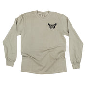 Butterfly - Long Sleeve Comfort Colors Tee Little Mama Shirt Shop