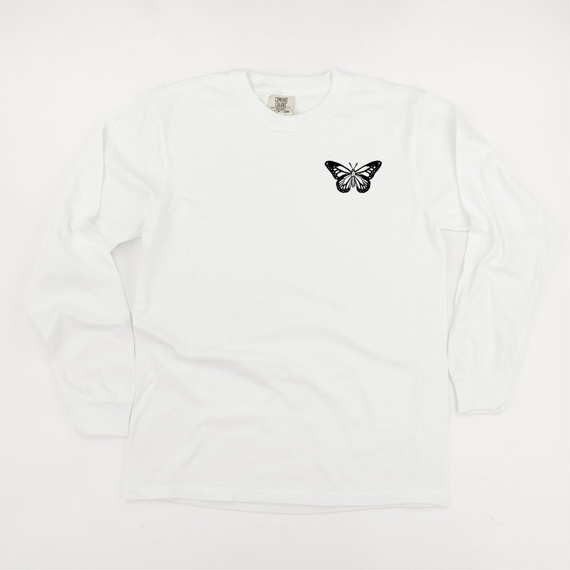 BUTTERFLY - LONG SLEEVE COMFORT COLORS TEE
