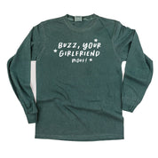Buzz, Your Girlfriend Woof! - LONG SLEEVE Comfort Colors Tee Little Mama Shirt Shop