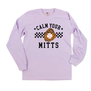 Calm Your Mitts - LONG SLEEVE Comfort Colors Tee Little Mama Shirt Shop