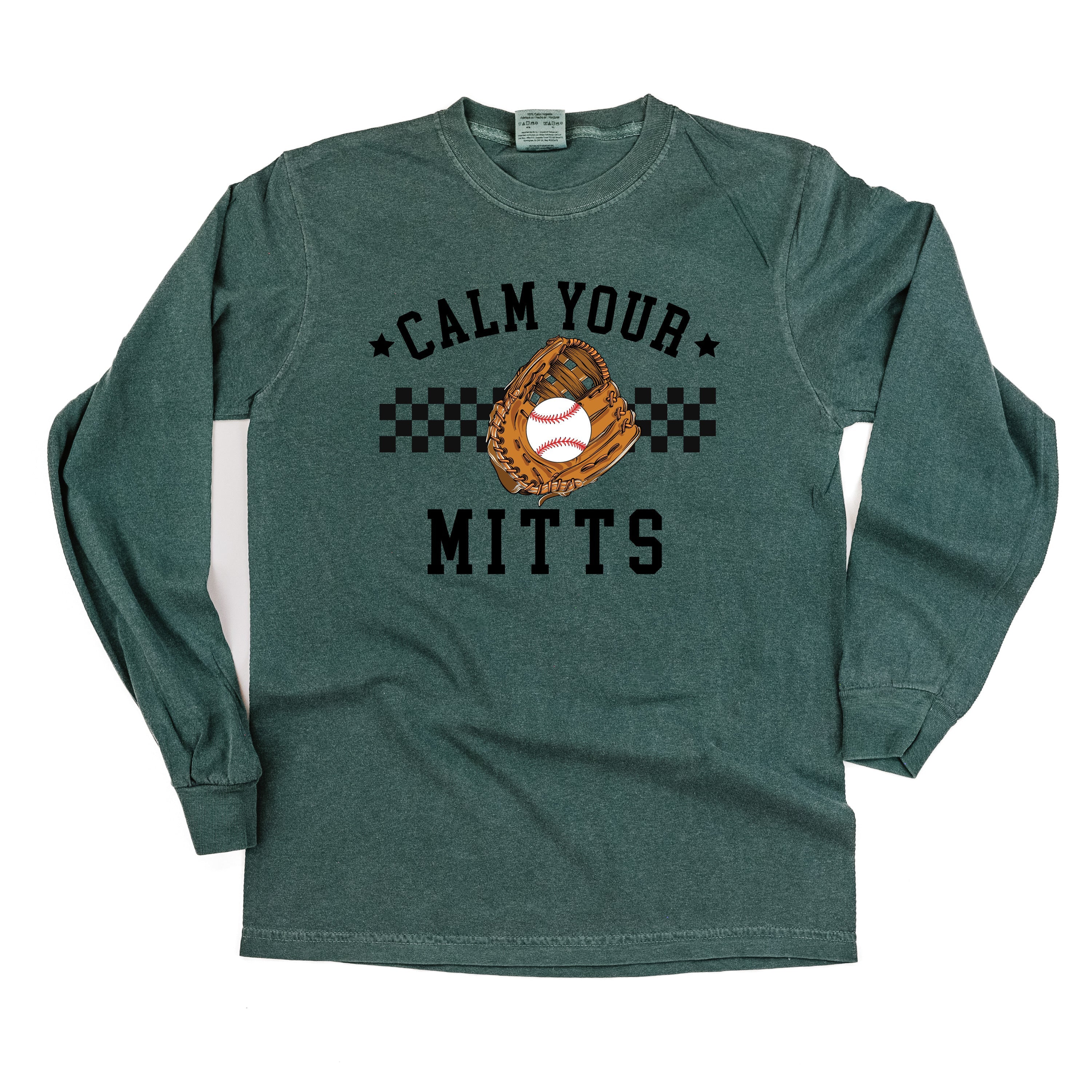 Calm Your Mitts - LONG SLEEVE Comfort Colors Tee Little Mama Shirt Shop