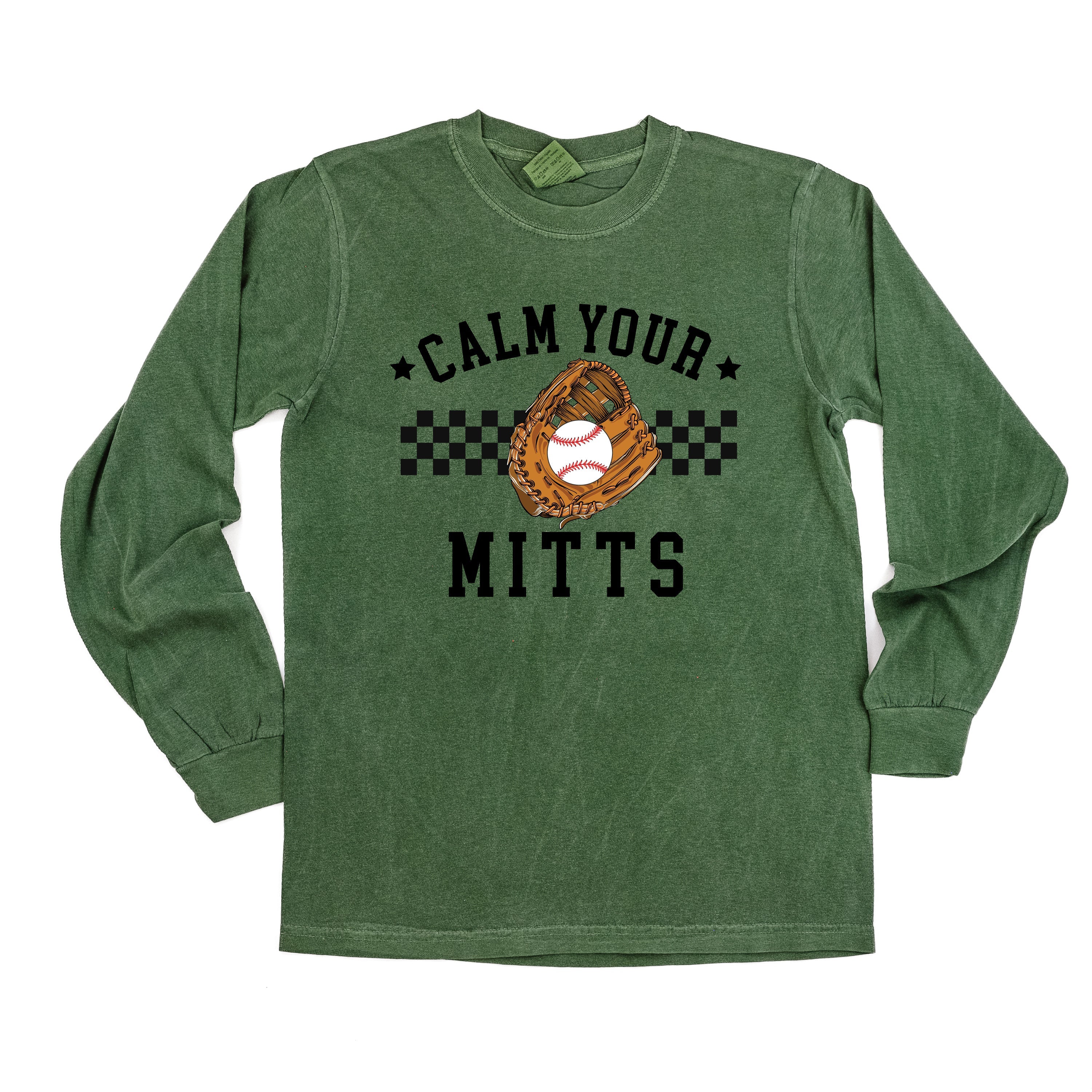 Calm Your Mitts - LONG SLEEVE Comfort Colors Tee Little Mama Shirt Shop