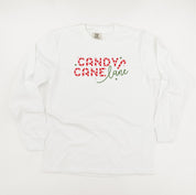 Candy Cane Lane - LONG SLEEVE Comfort Colors Tee Little Mama Shirt Shop