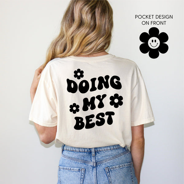Self Love Club Pocket on Front w/ Be Kind to Your Mind on Back - One P –  Little Mama Shirt Shop LLC