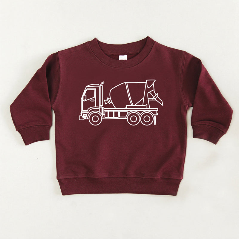 CEMENT TRUCK - Minimalist Design - Child Sweater
