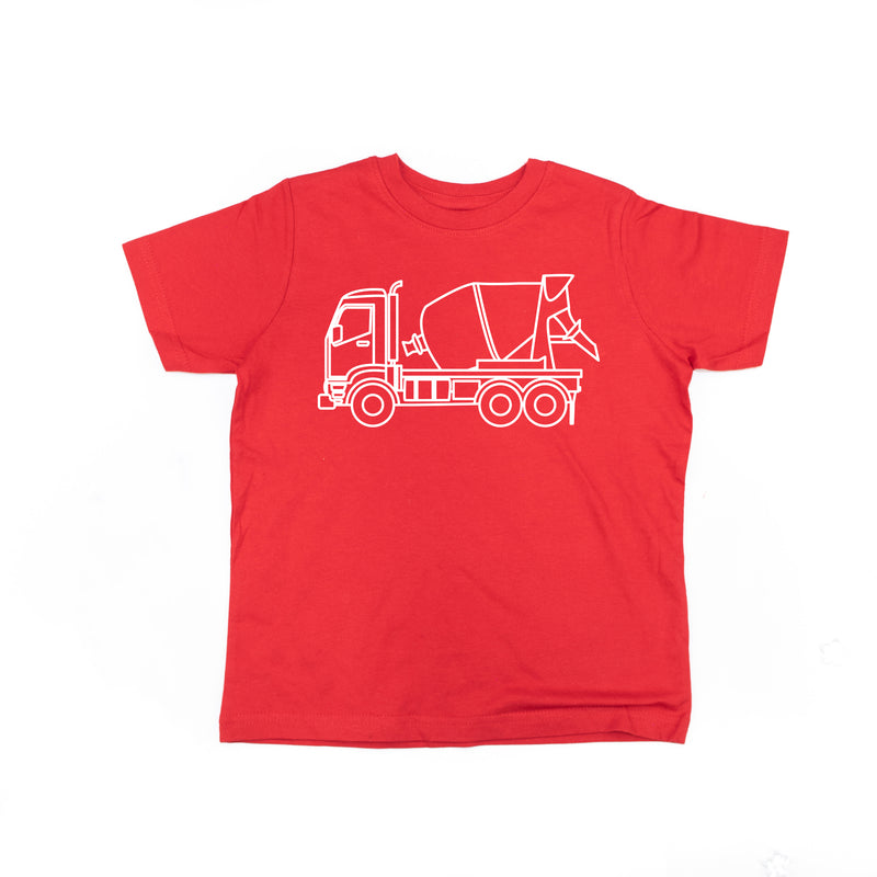 CEMENT TRUCK - Minimalist Design - Short Sleeve Child Shirt