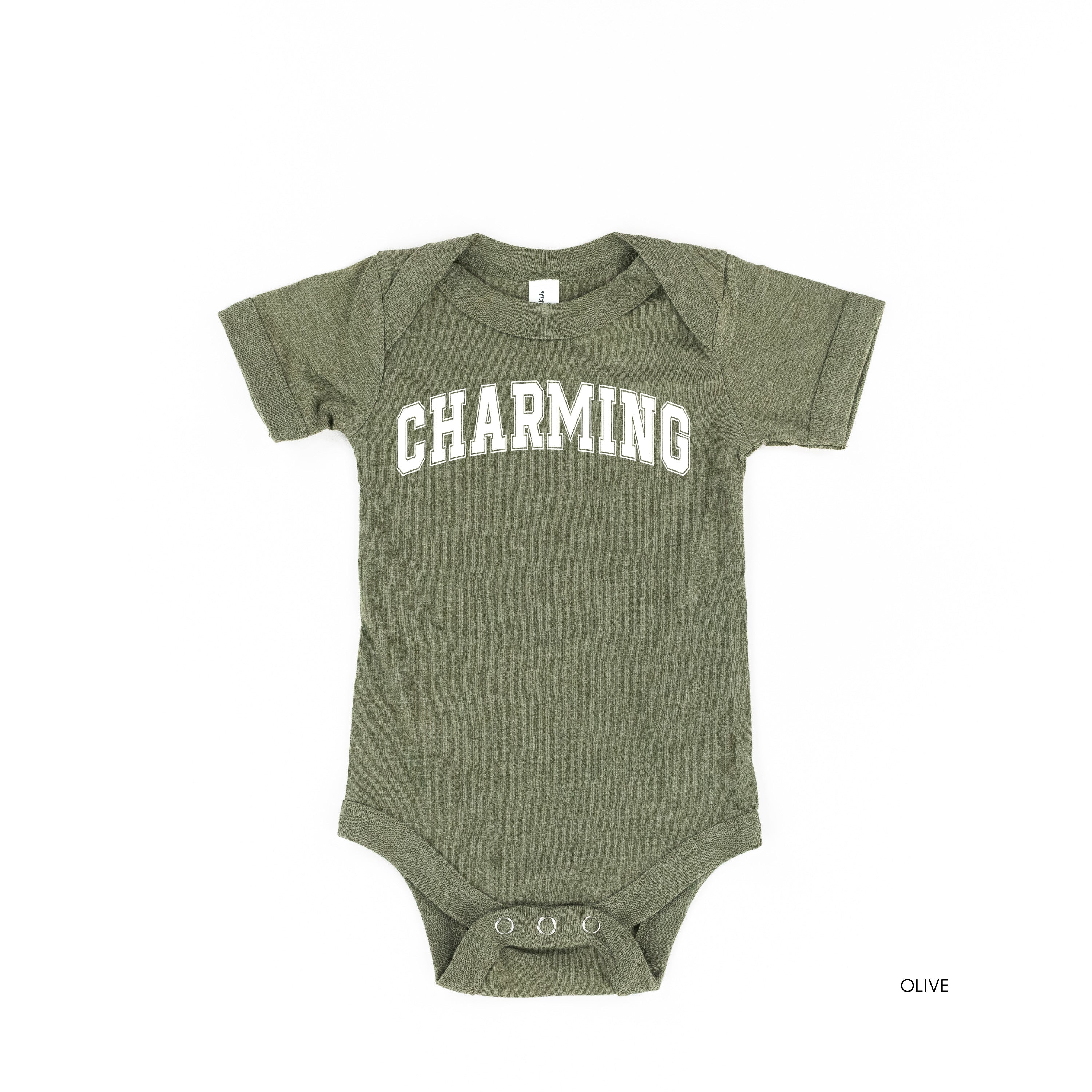 Charming - Varsity Outline - Infant Bodysuit/Tee Little Mama Shirt Shop