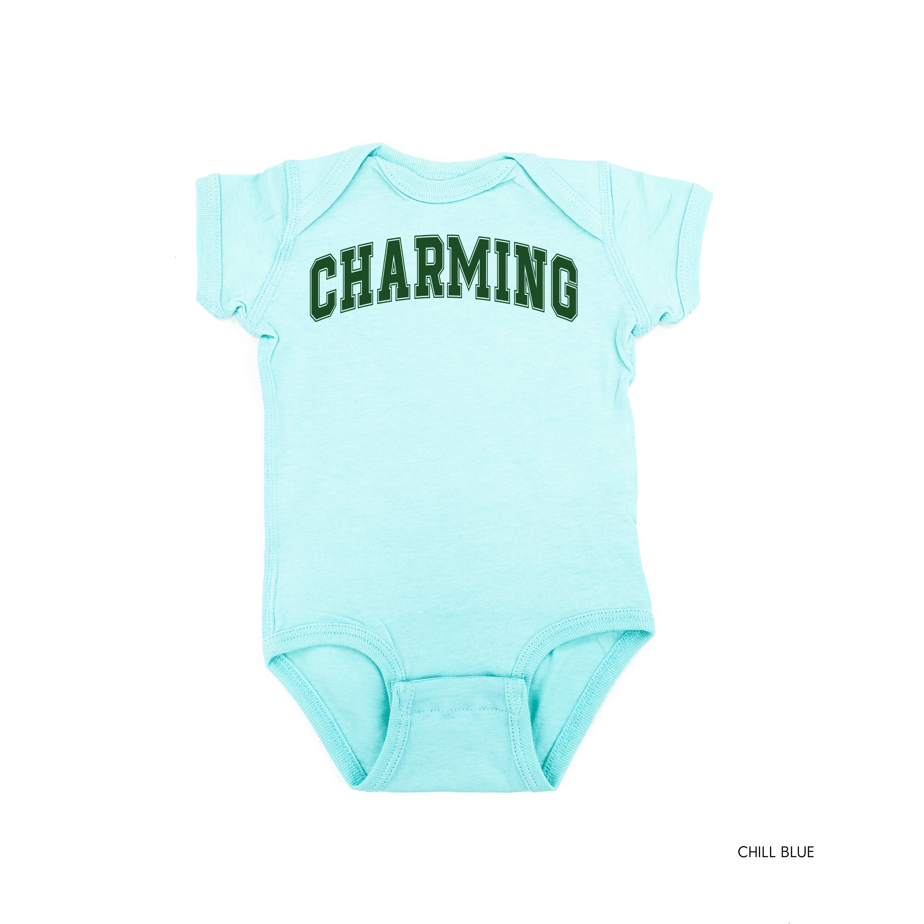 Charming - Varsity Outline - Infant Bodysuit/Tee Little Mama Shirt Shop