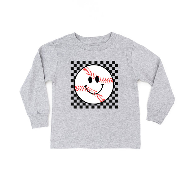 Checkers Smiley - Baseball - Long Sleeve Child Shirt