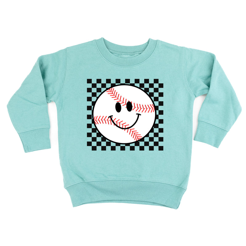 Checkers Smiley - Baseball - Child Sweater