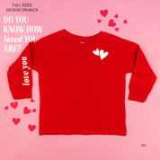 Do You Know How Loved You Are? (pf & sd) - Child Long Sleeve Tee Little Mama Shirt Shop