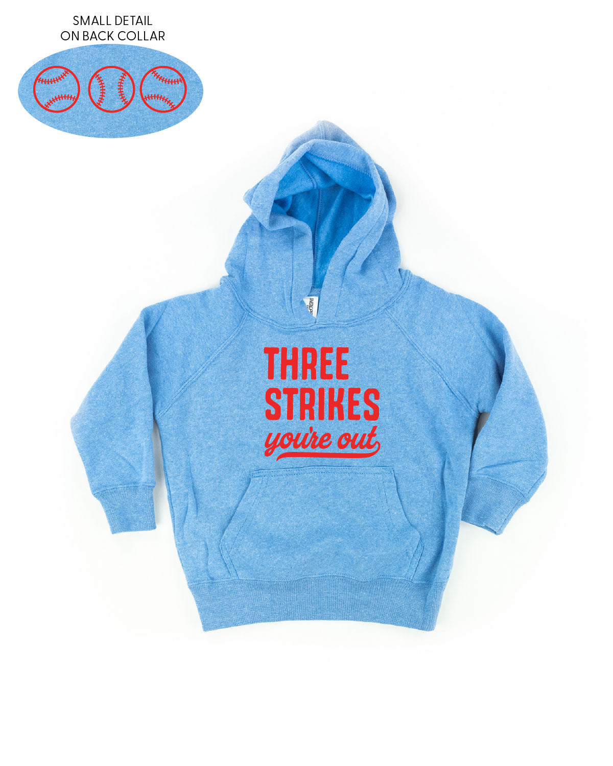 Three Strikes You're Out (bd) - Child HOODIE Little Mama Shirt Shop LLC