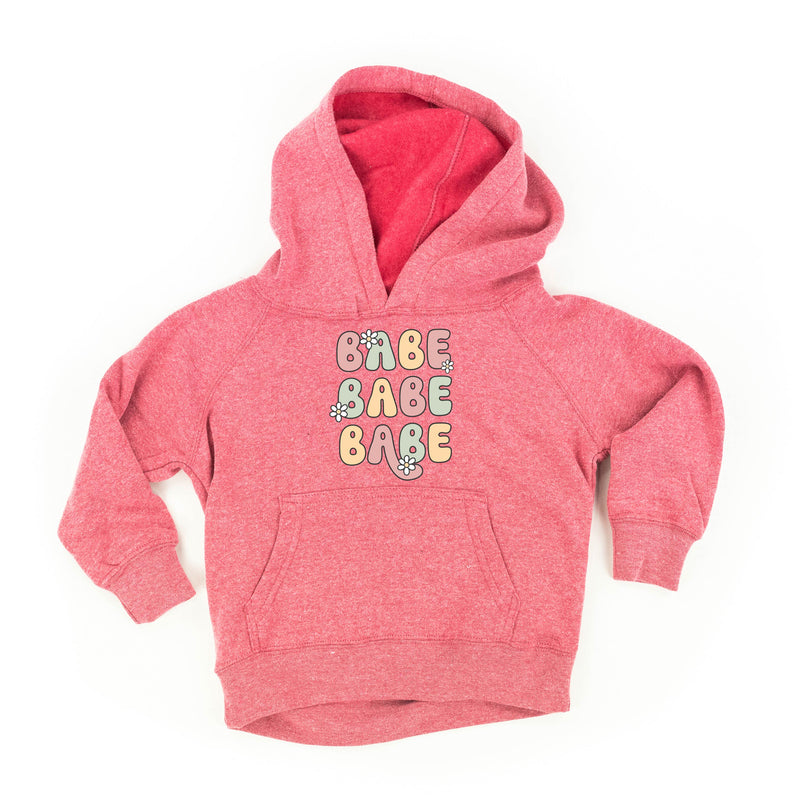 BABE x3 with Daisies - Child Hoodie