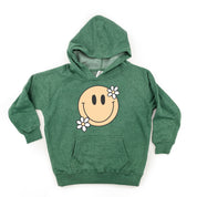 Big Smiley w/ Flowers - Child Hoodie Little Mama Shirt Shop LLC