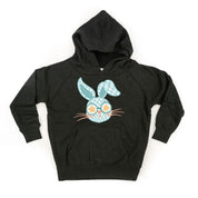 Blue Checkered Bunny - Child HOODIE Little Mama Shirt Shop LLC