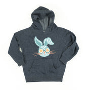 Blue Checkered Bunny - Child HOODIE Little Mama Shirt Shop LLC