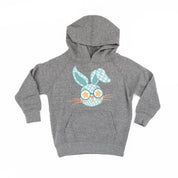 Blue Checkered Bunny - Child HOODIE Little Mama Shirt Shop LLC