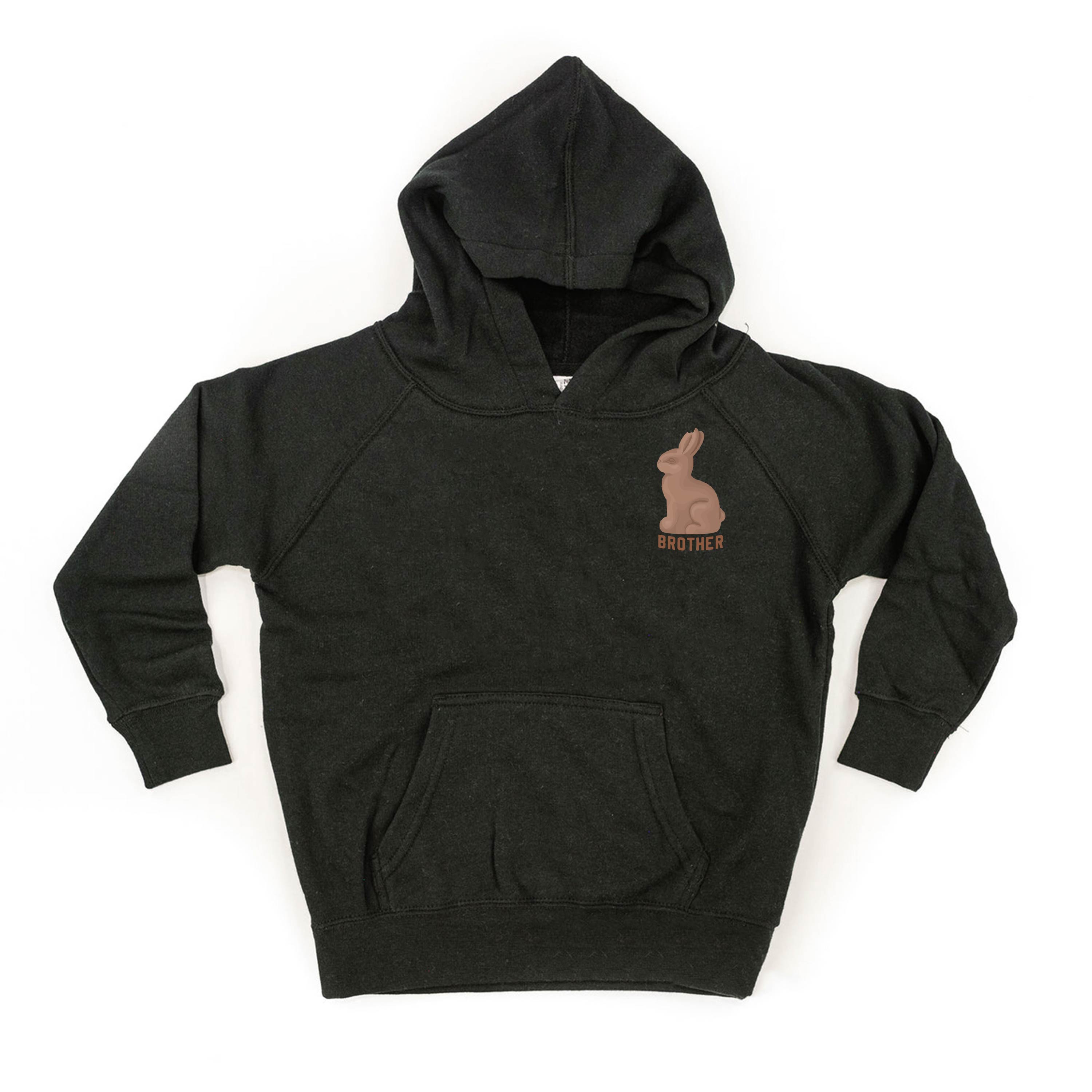 Brother - Chocolate Bunny (pocket) - Child HOODIE Little Mama Shirt Shop LLC