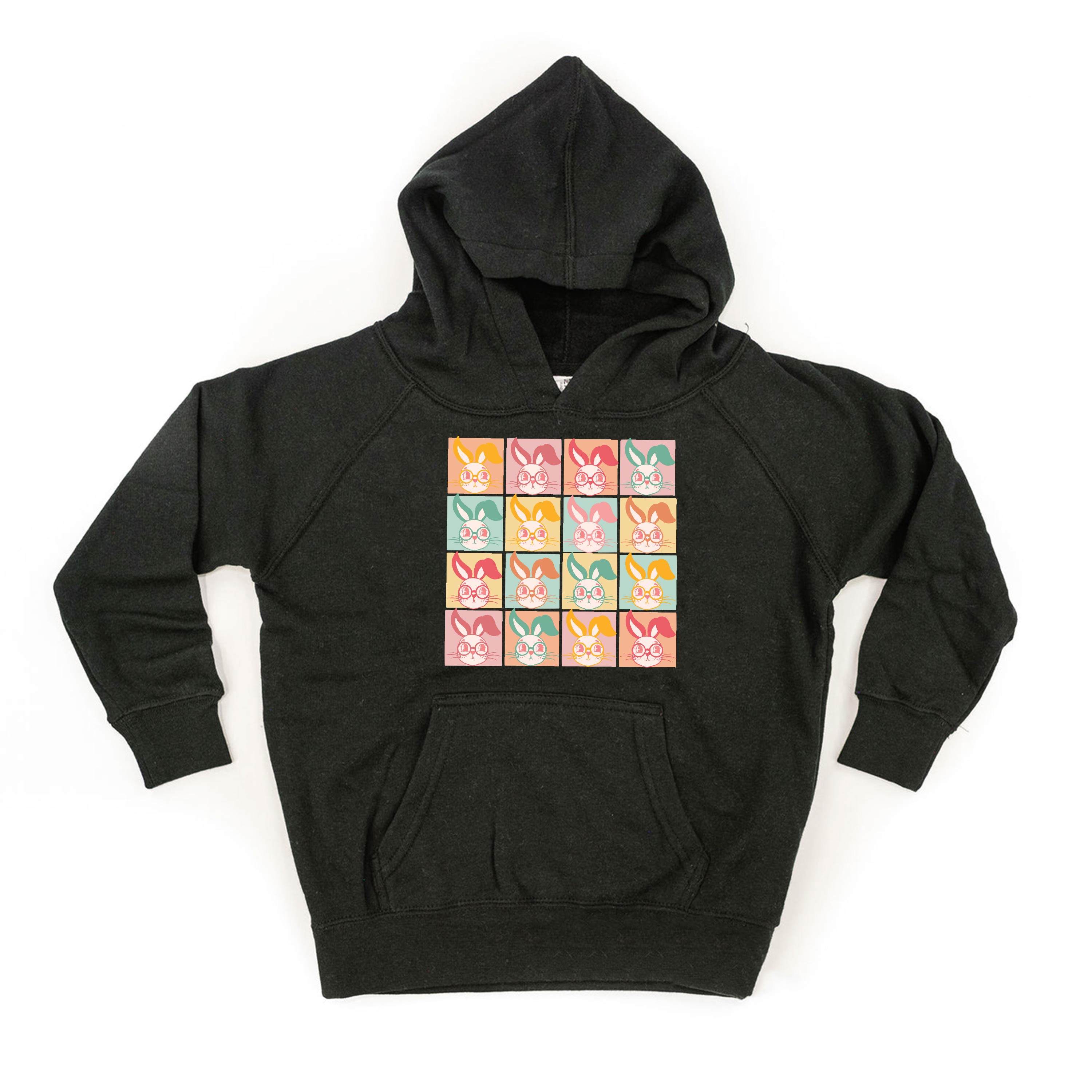 Clever Pastel Bunnies - Child HOODIE Little Mama Shirt Shop LLC