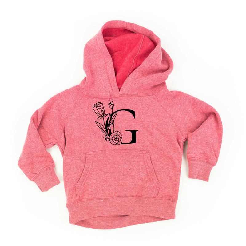 FLORAL INITIALS - Child Hoodie