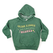 Irish Kisses & Shamrock Wishes - Child HOODIE Little Mama Shirt Shop