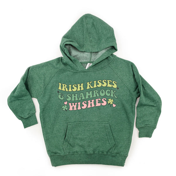 Irish Kisses & Shamrock Wishes - Child Hoodie