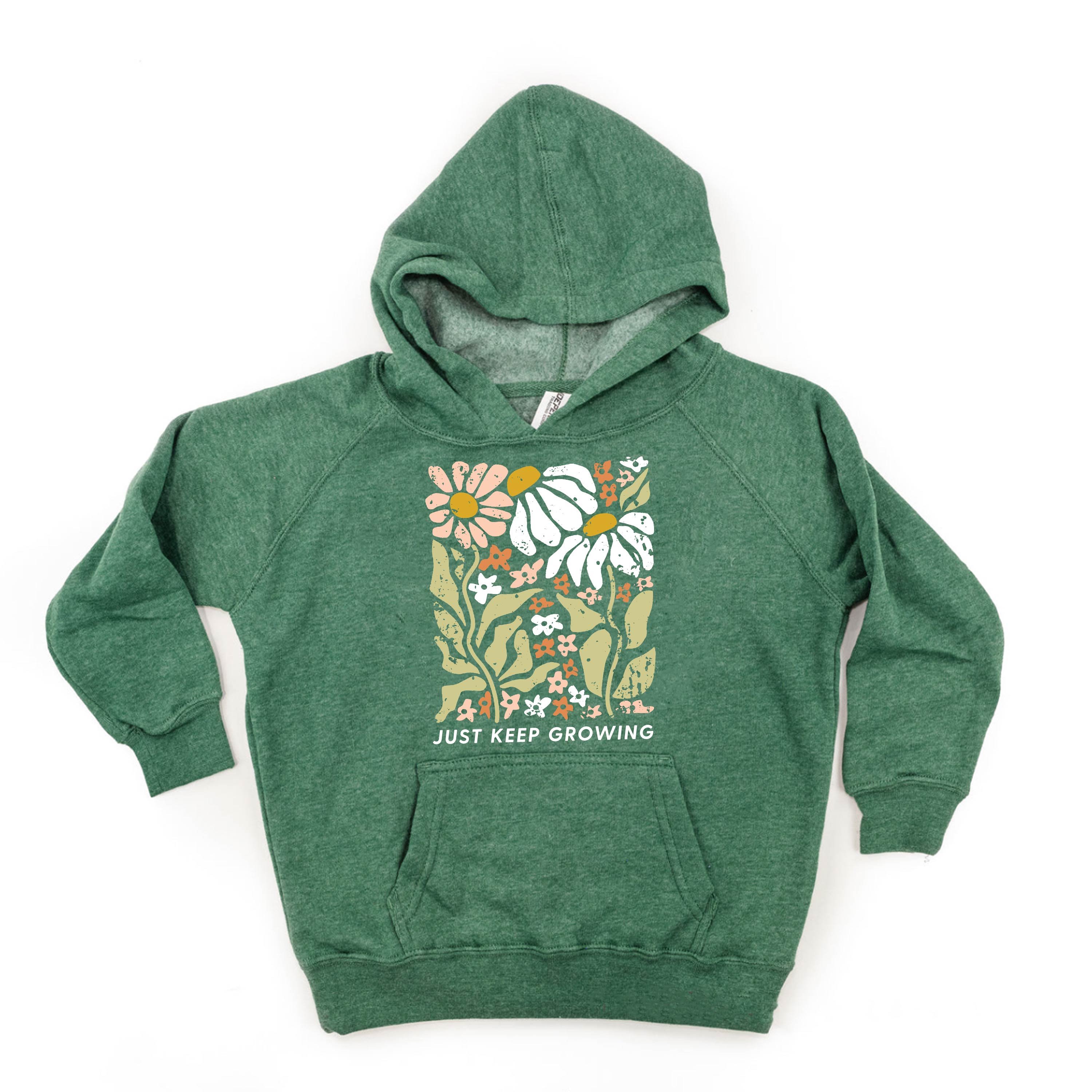 Just Keep Growing - Child Hoodie Little Mama Shirt Shop LLC