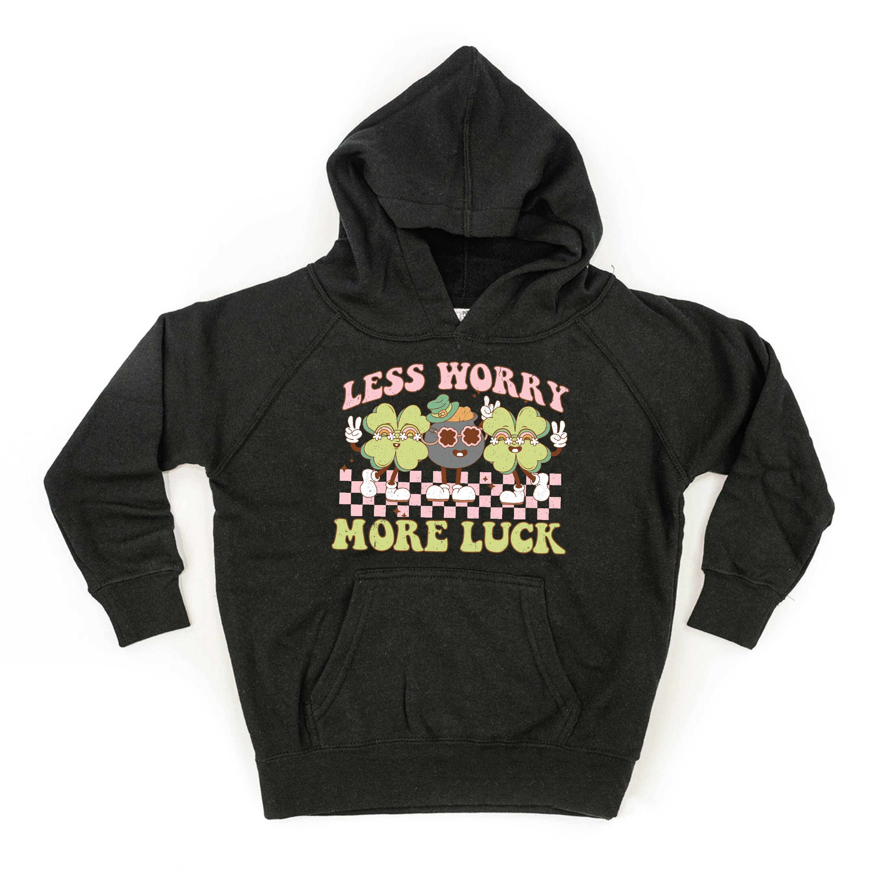 Less Worry More Luck - Child HOODIE Little Mama Shirt Shop