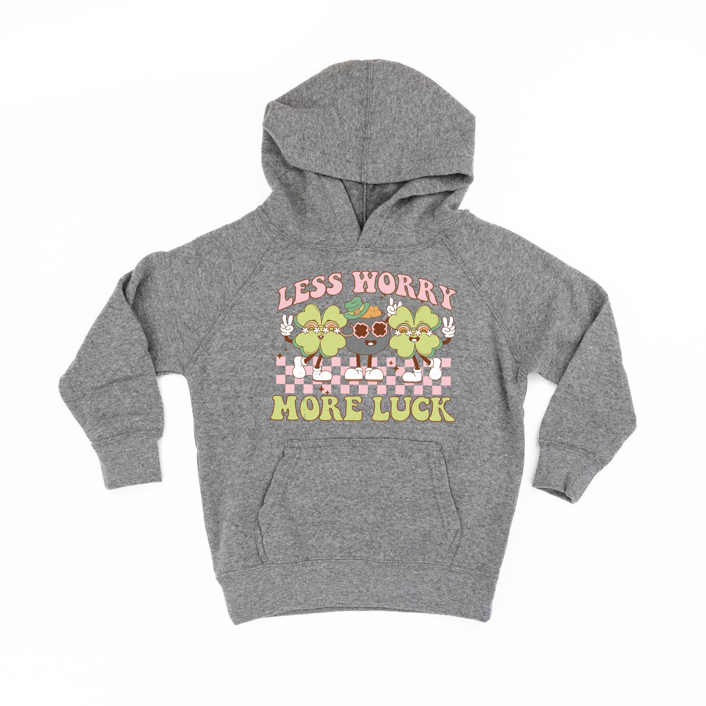 Less Worry More Luck - Child HOODIE Little Mama Shirt Shop