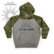 My Only Sunshine w/ Full Sun on Back - Child Hoodie Little Mama Shirt Shop LLC