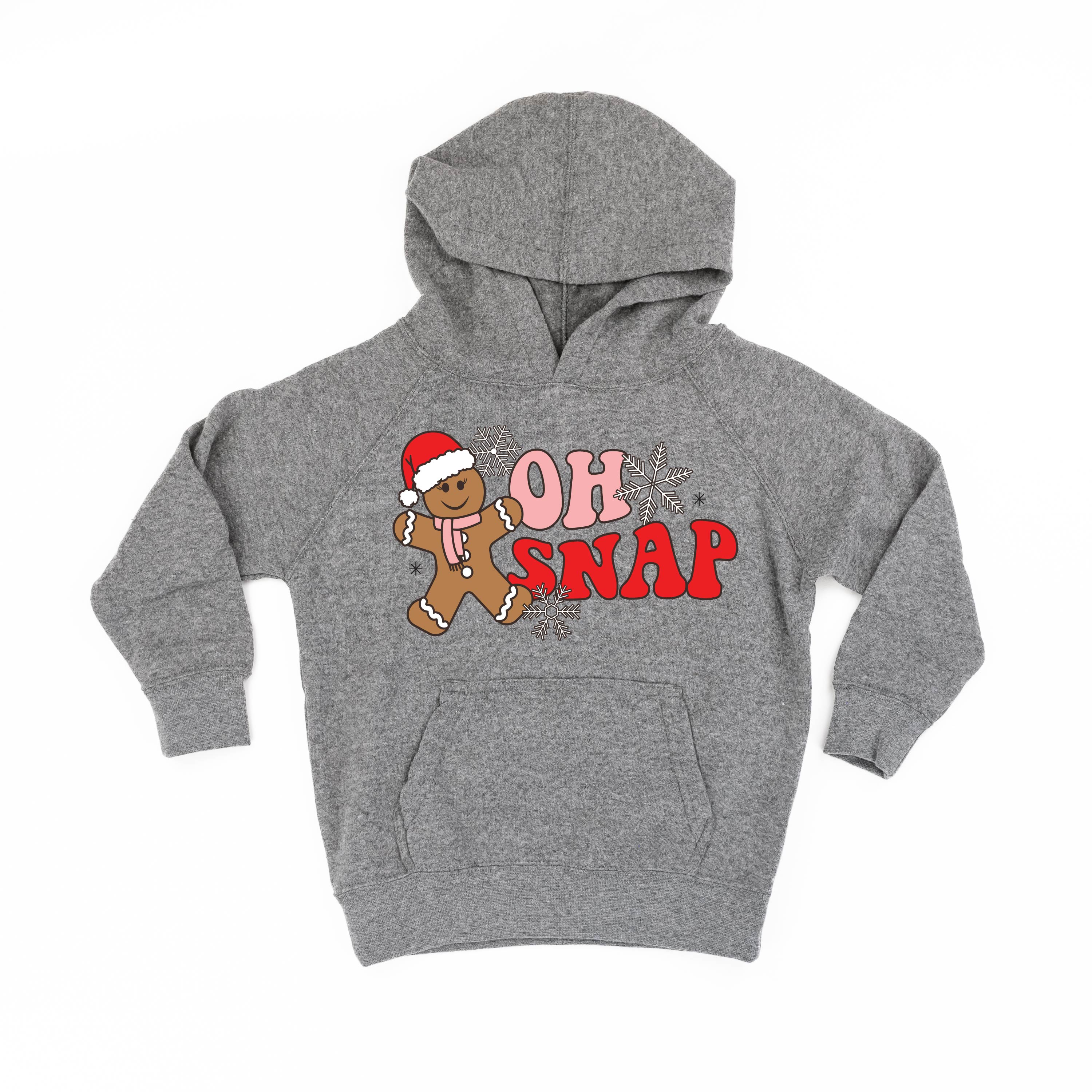 Oh Snap - Gingerbread Man - Child HOODIE Little Mama Shirt Shop LLC