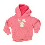 Pink Checkered Bunny - Child HOODIE Little Mama Shirt Shop LLC