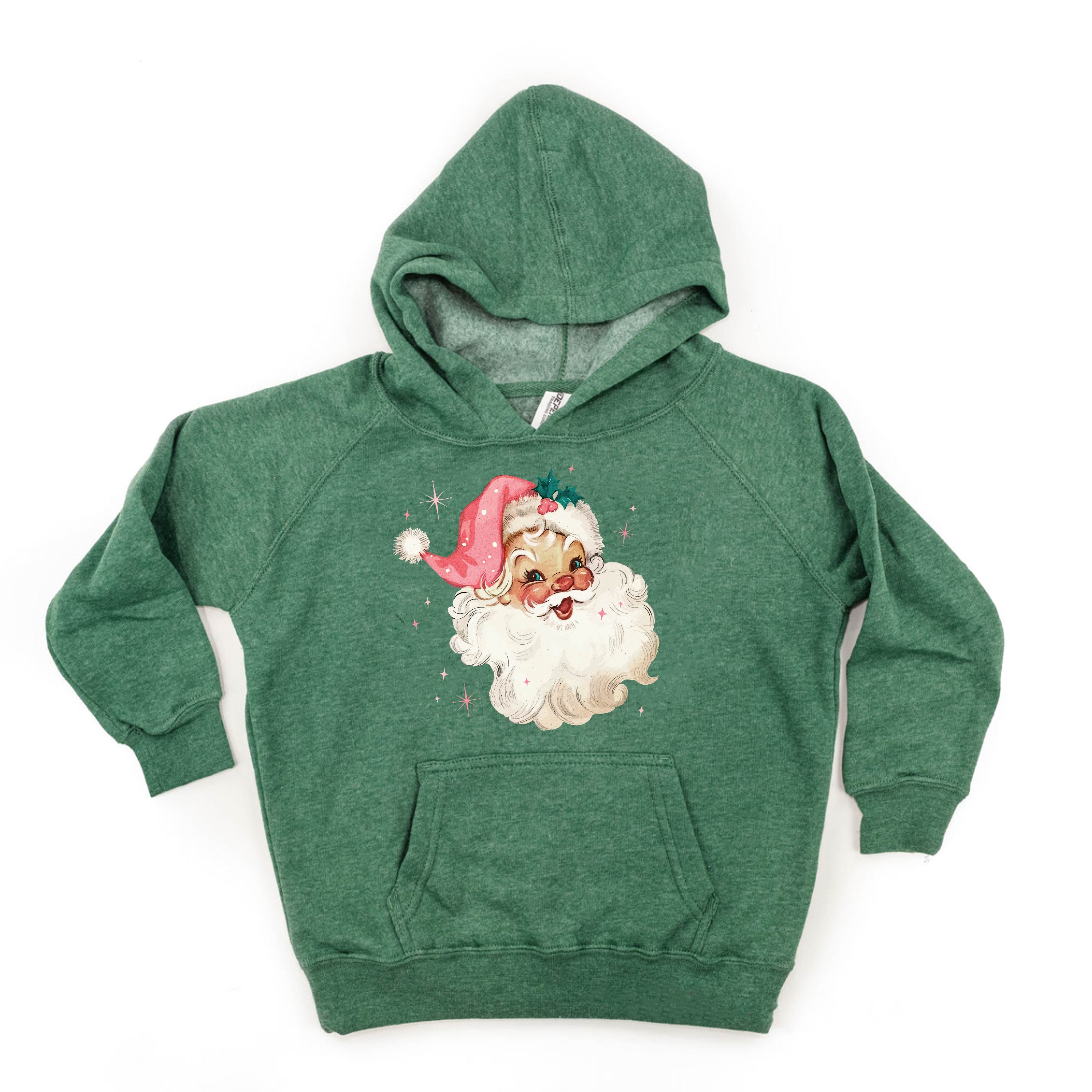Watercolor Santa - Child HOODIE Little Mama Shirt Shop LLC