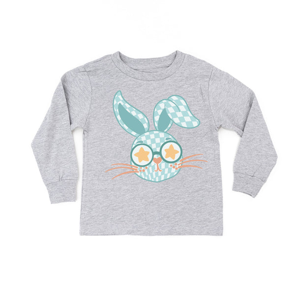child_long_sleeve_tees_blue_checkered_bunny_little_mama_shirt_shop