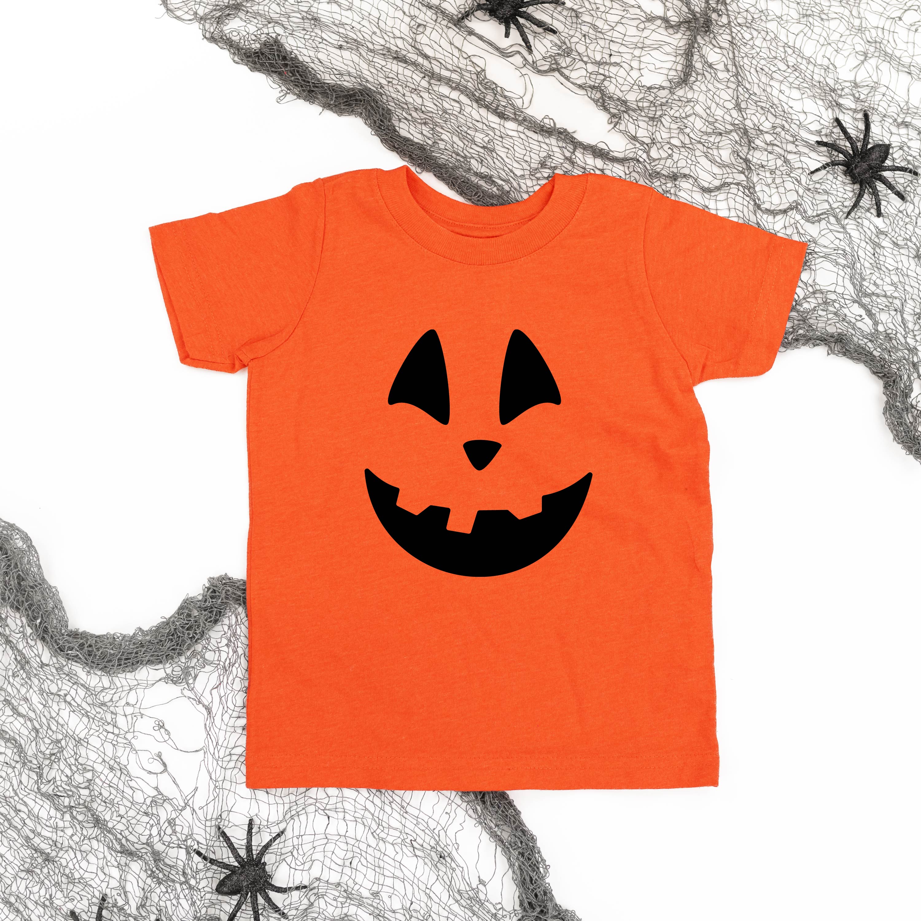 child_short_sleeve_classic_Jack-o-lantern_little_mama_shirt_shop