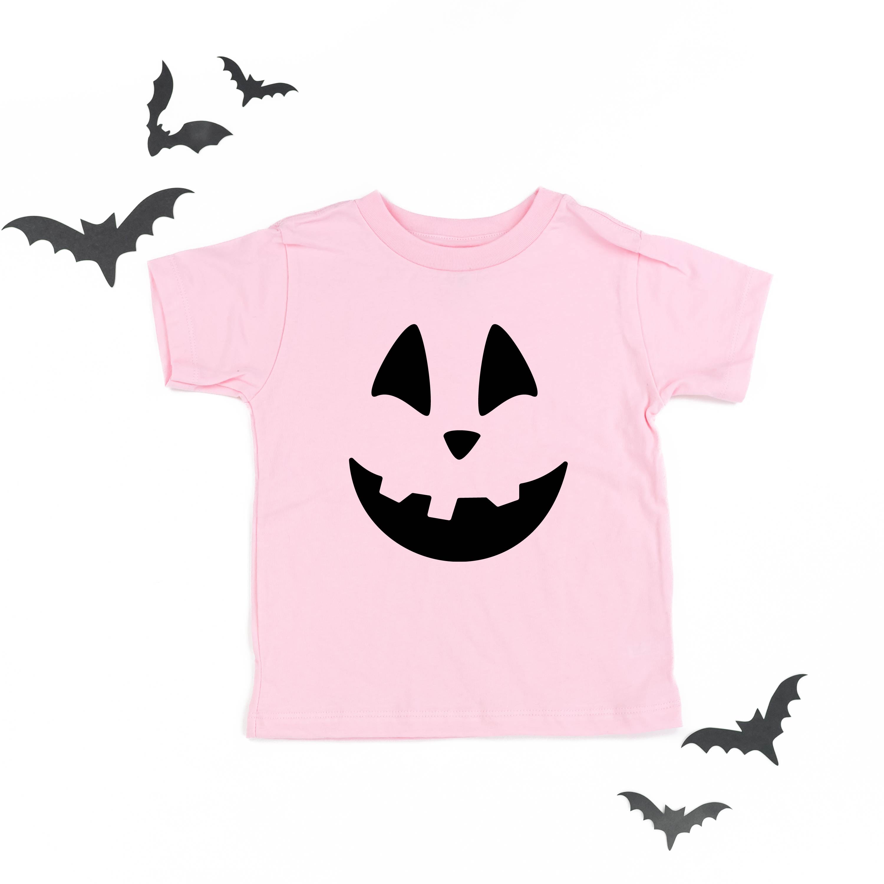 Happy Jack-o'-lantern Face - Child Tee Little Mama Shirt Shop