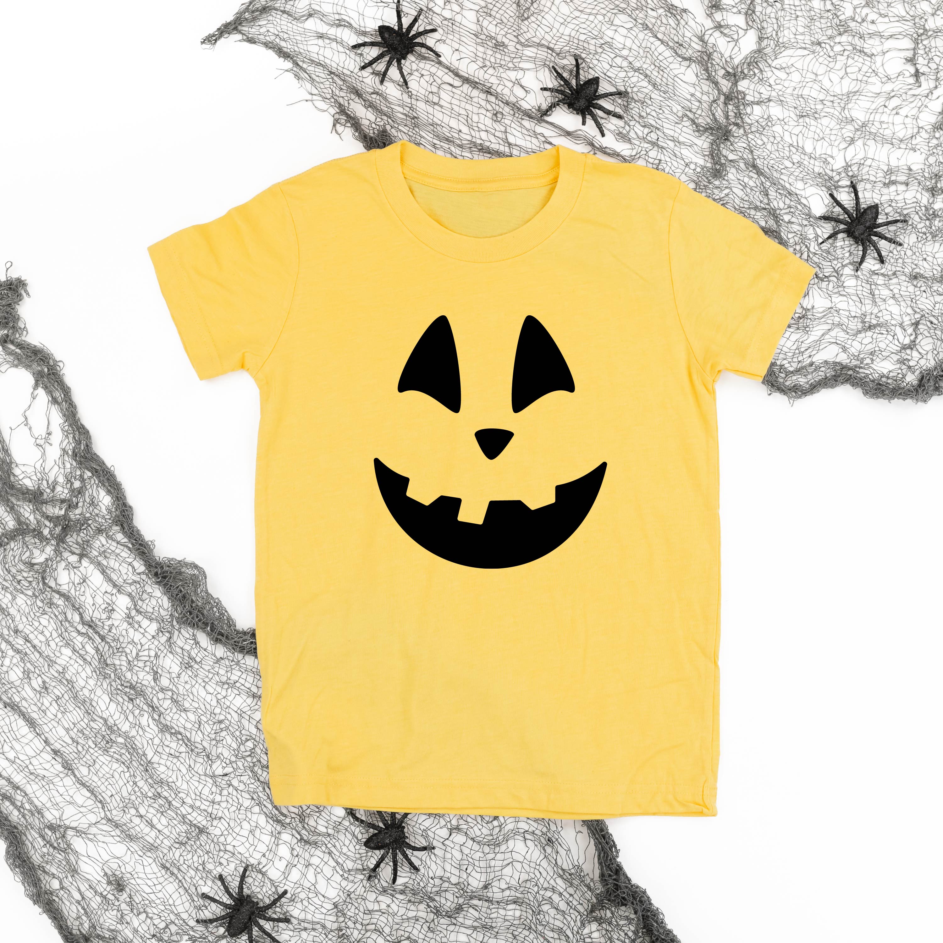 Happy Jack-o'-lantern Face - Child Tee Little Mama Shirt Shop