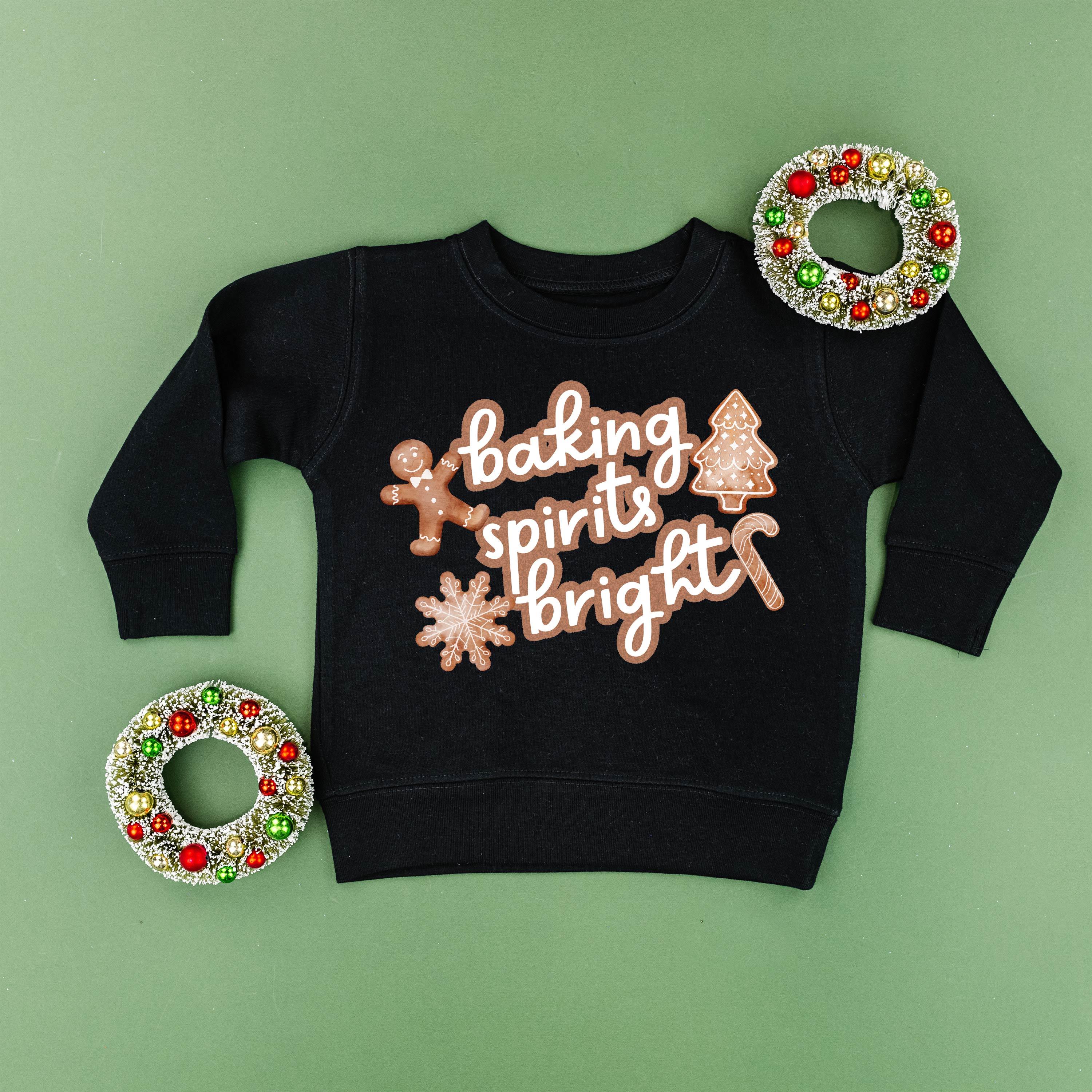 Baking Spirits Bright - Child Sweater Little Mama Shirt Shop
