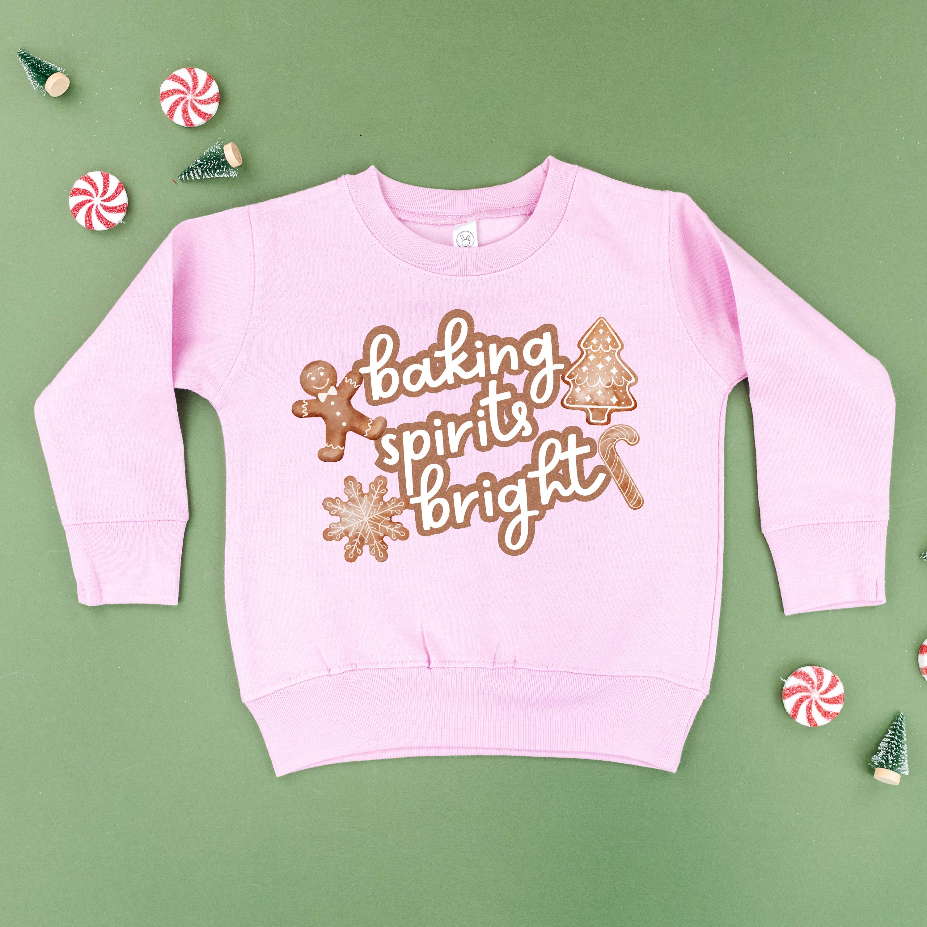 Baking Spirits Bright - Child Sweater Little Mama Shirt Shop
