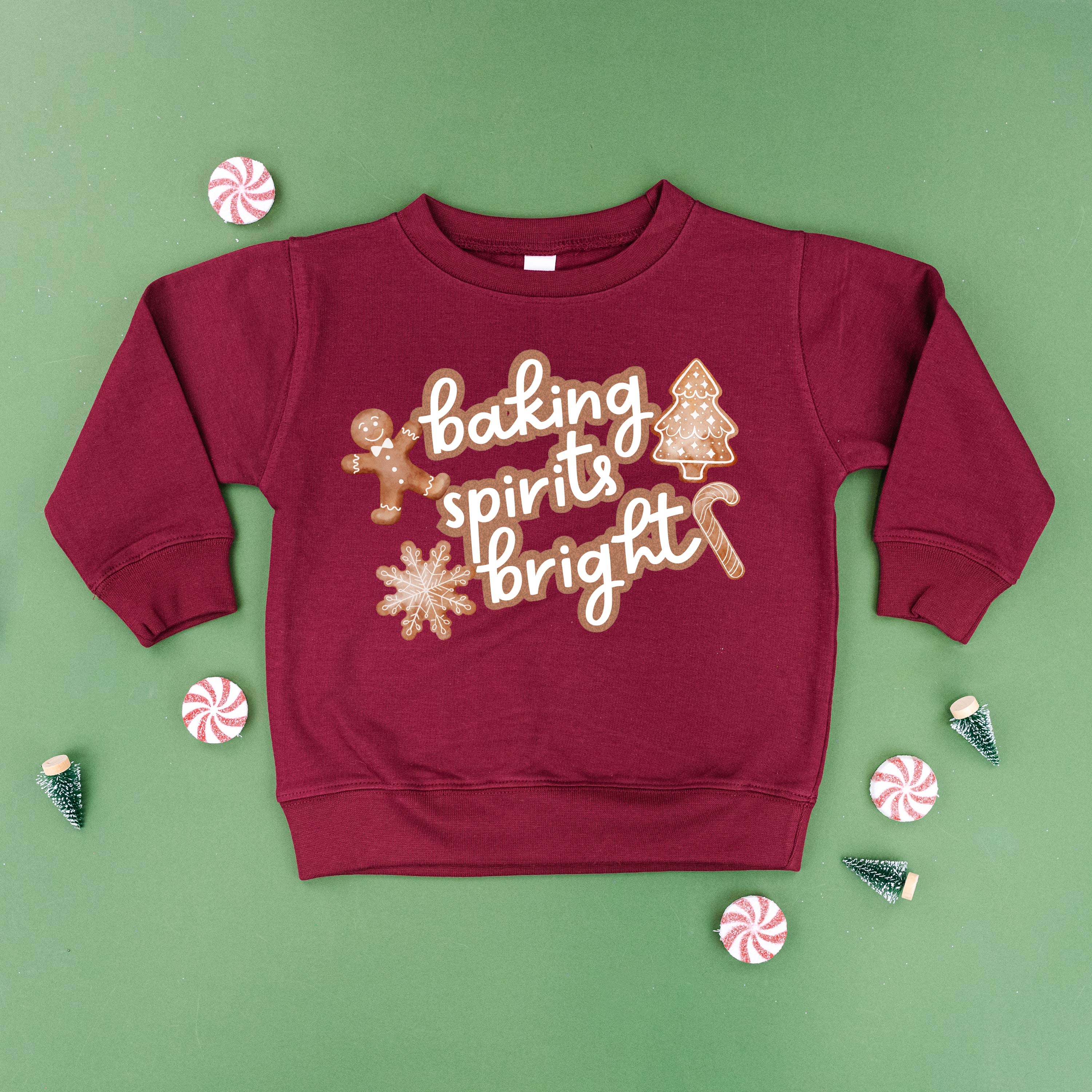 Baking Spirits Bright - Child Sweater Little Mama Shirt Shop