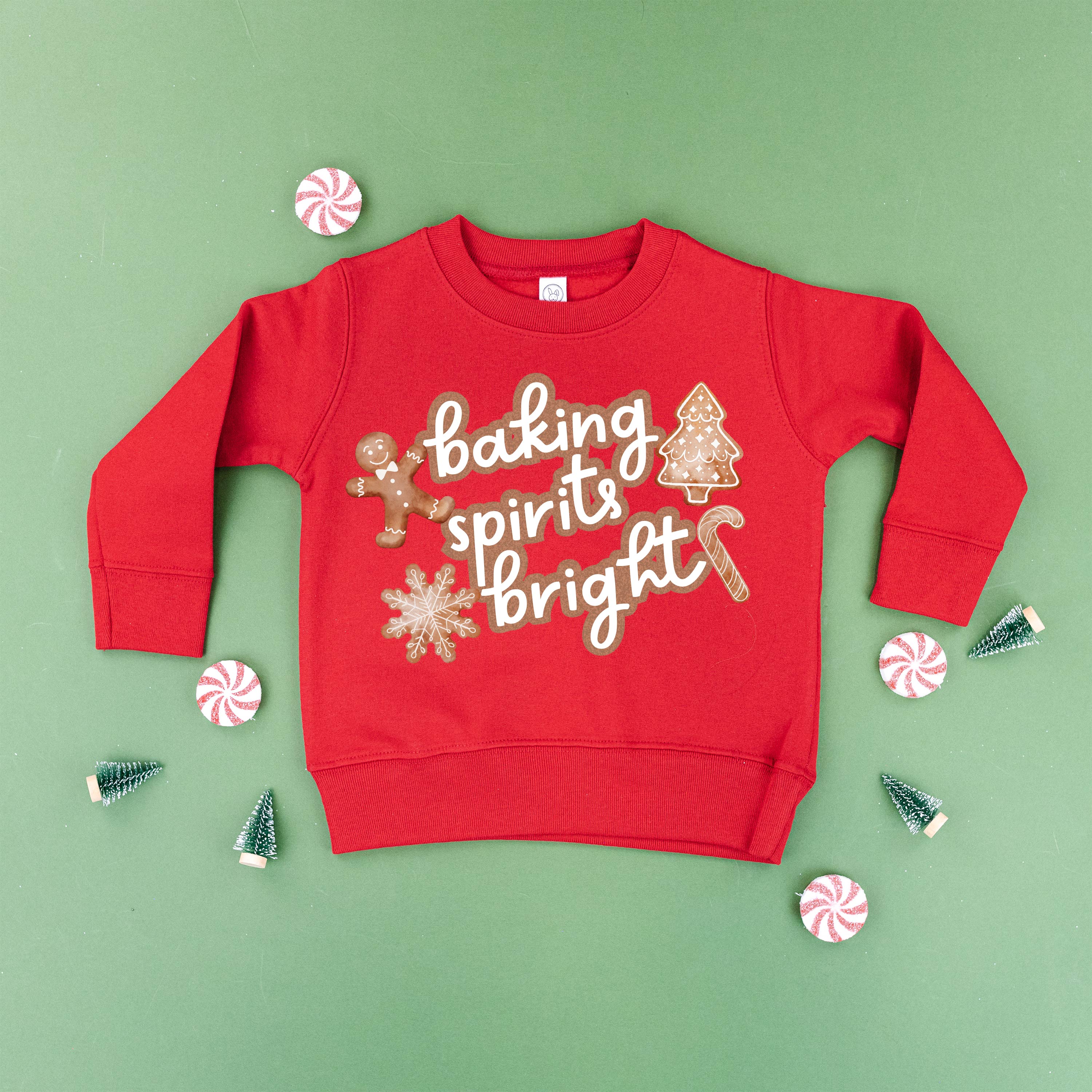 Baking Spirits Bright - Child Sweater Little Mama Shirt Shop