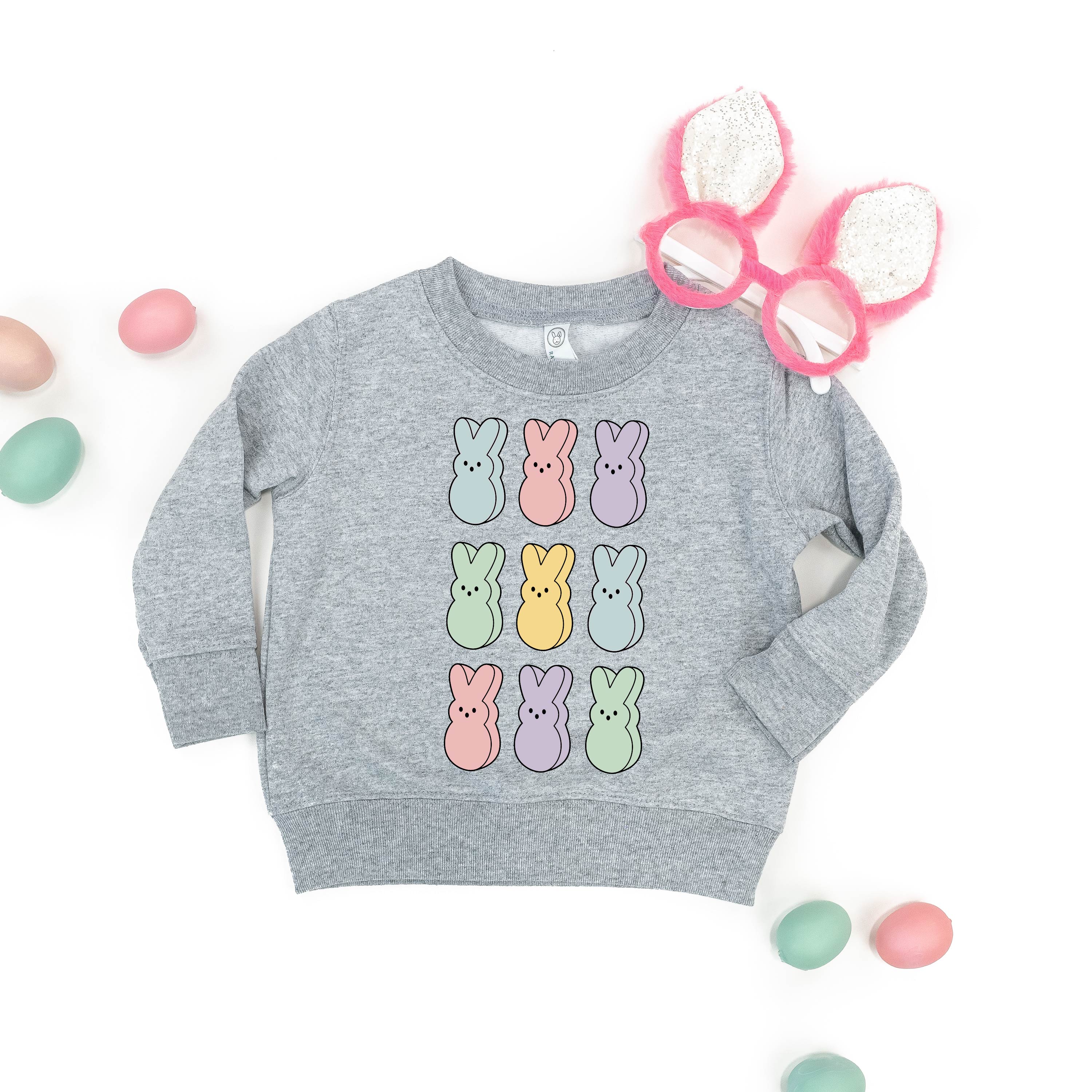 Pastel Peeps - 3x3 - Child Sweater Little Mama Shirt Shop