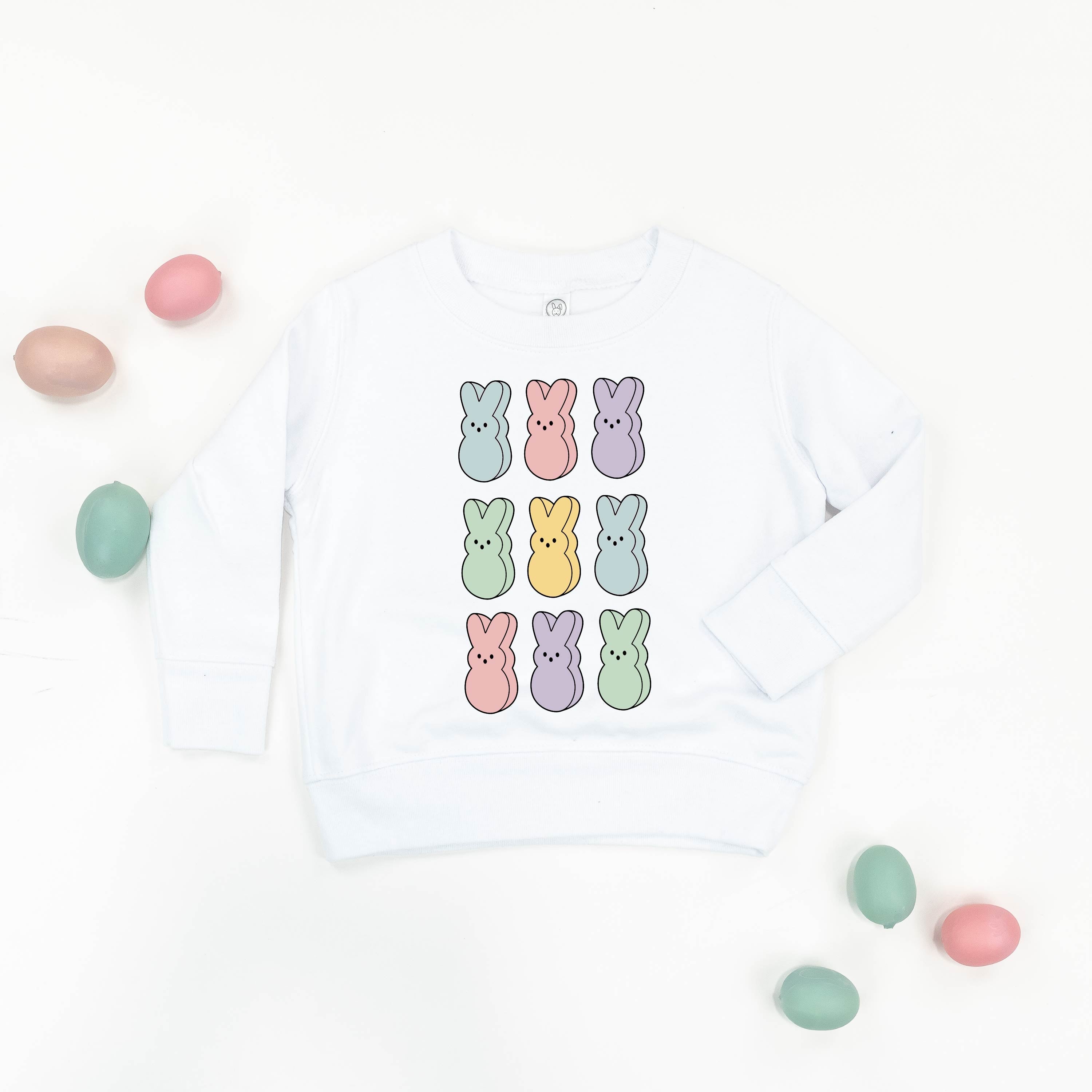 Pastel Peeps - 3x3 - Child Sweater Little Mama Shirt Shop