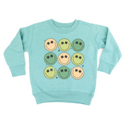 3x3 - St. Patrick's Day Smilies - Child Sweater Little Mama Shirt Shop