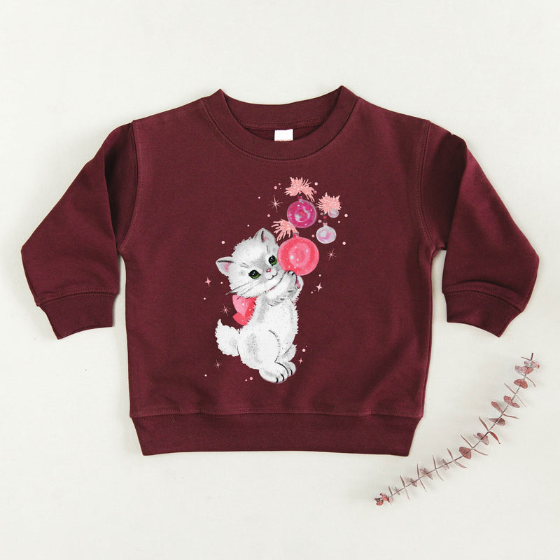 Christmas Kitten - Child Sweater