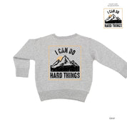 I Can Do Hard Things - Pocket Design on Front w/ Full Design on Back - Child Sweater Little Mama Shirt Shop