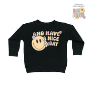 Be Kind Pocket on Front w/ And Have a Nice Day on Back - Child Sweater Little Mama Shirt Shop
