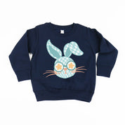 Blue Checkered Bunny - Child Sweater Little Mama Shirt Shop